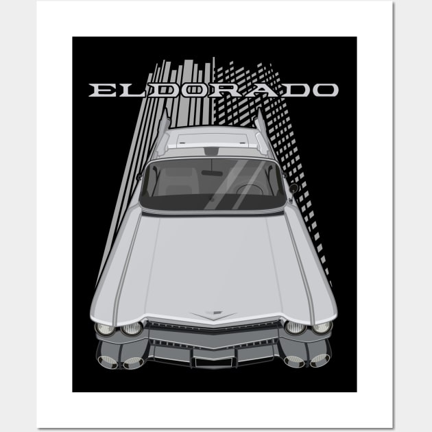 Cadillac Eldorado Biarritz Convertible 1959 - Silver Wall Art by V8social